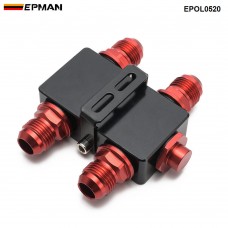 EPMAN Oil Filter Sandwich Adaptor With In-Line Oil Thermostat AN10 Fitting Oil Sandwich Adapter EPOL0520